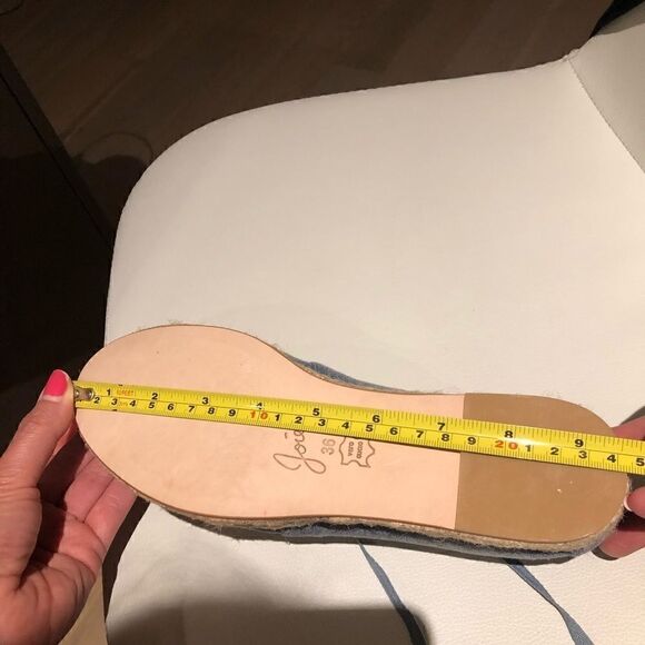 New Joie Denim Lace Up Espadrilles Sneaker… - Picture 15 of 15